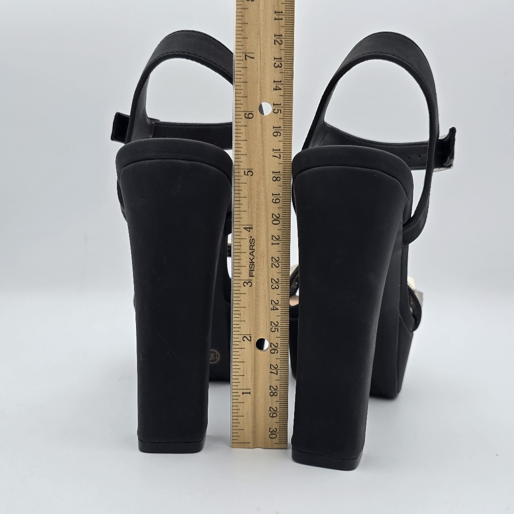 Chinese Laundry Arnette Studded Platform Heels, Black Nubuck, Women's 7.5M - Picture 11 of 15